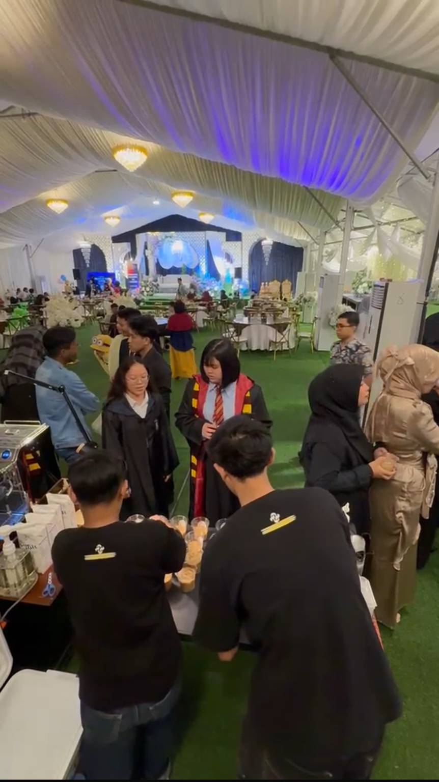 Coffee served to guests at an event