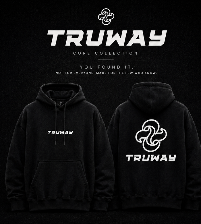 TRUWAY Hoodie details and size guide 1
